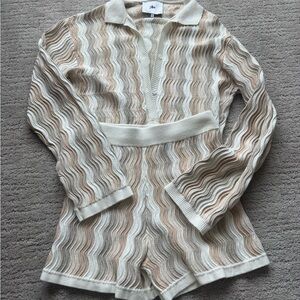 Yllw the Label matching sweater and shorts